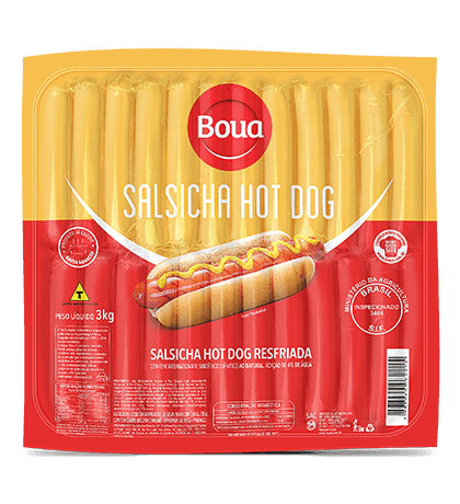 Salsicha Hot Dog — embalagem 3 KG